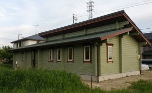 愛知県　ログハウス　完成見学会1